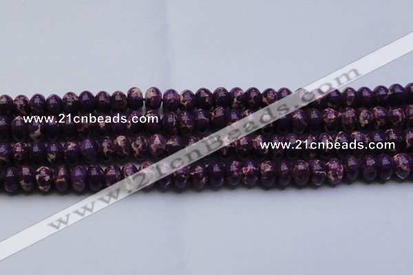 CDE2638 15.5 inches 15*20mm rondelle dyed sea sediment jasper beads