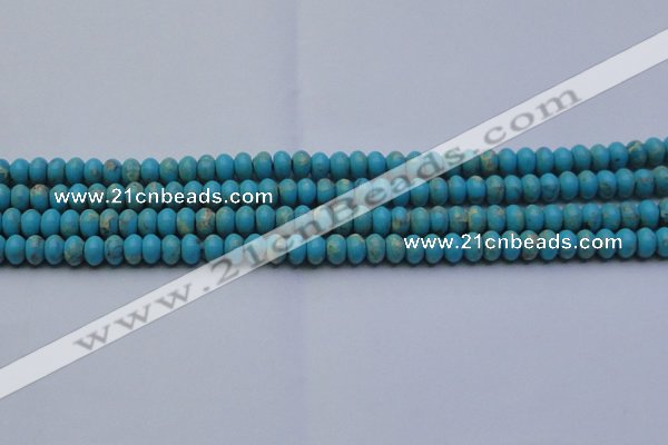 CDE2640 15.5 inches 5*8mm rondelle dyed sea sediment jasper beads