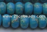 CDE2655 15.5 inches 15*20mm rondelle dyed sea sediment jasper beads