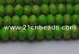 CDE2656 15.5 inches 5*8mm rondelle dyed sea sediment jasper beads