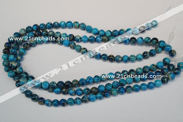 CDE266 15.5 inches 8mm round dyed sea sediment jasper beads