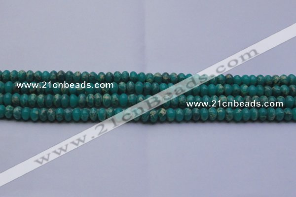 CDE2665 15.5 inches 7*10mm rondelle dyed sea sediment jasper beads