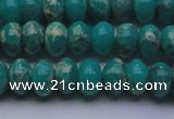 CDE2668 15.5 inches 12*16mm rondelle dyed sea sediment jasper beads