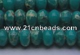 CDE2669 15.5 inches 13*18mm rondelle dyed sea sediment jasper beads