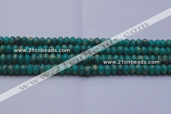 CDE2669 15.5 inches 13*18mm rondelle dyed sea sediment jasper beads