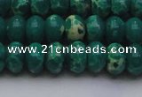 CDE2677 15.5 inches 13*18mm rondelle dyed sea sediment jasper beads