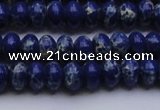 CDE2681 15.5 inches 7*10mm rondelle dyed sea sediment jasper beads