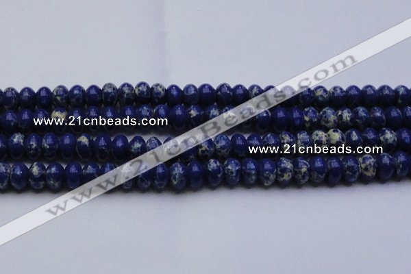 CDE2686 15.5 inches 15*20mm rondelle dyed sea sediment jasper beads