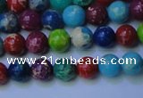 CDE2689 15.5 inches 6mm round mixed color sea sediment jasper beads