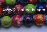 CDE2692 15.5 inches 12mm round dyed sea sediment jasper beads