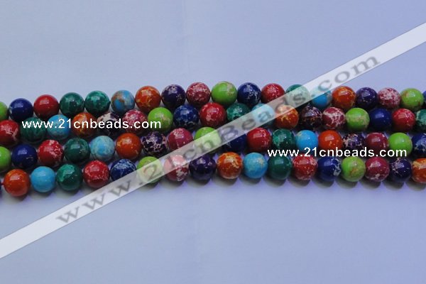 CDE2692 15.5 inches 12mm round dyed sea sediment jasper beads