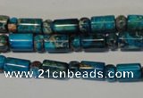 CDE288 3*6mm rondelle & 6*9mm tube dyed sea sediment jasper beads