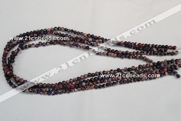 CDE360 15.5 inches 4mm round dyed sea sediment jasper beads