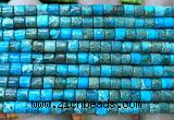 CDE3605 15 inches 4*4mm tube sea sediment jasper beads