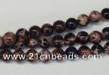 CDE361 15.5 inches 6mm round dyed sea sediment jasper beads