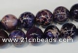 CDE364 15.5 inches 12mm round dyed sea sediment jasper beads