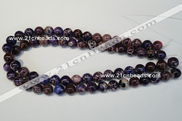 CDE364 15.5 inches 12mm round dyed sea sediment jasper beads