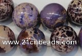 CDE368 15.5 inches 20mm round dyed sea sediment jasper beads