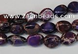 CDE389 15.5 inches 10*12mm nugget dyed sea sediment jasper beads