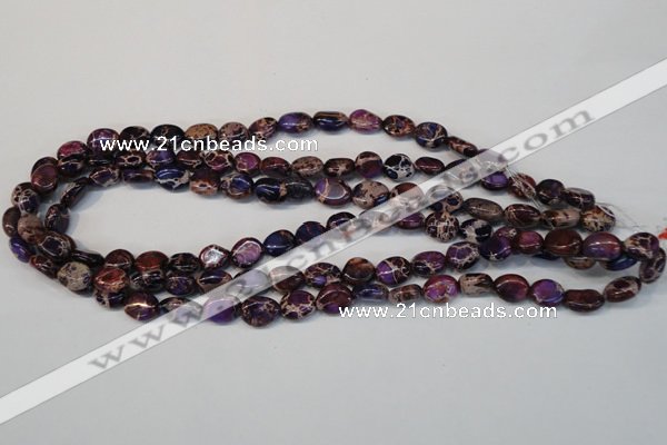 CDE389 15.5 inches 10*12mm nugget dyed sea sediment jasper beads