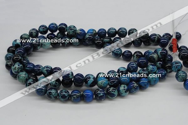 CDE45 15.5 inches 12mm round dyed sea sediment jasper beads wholesale