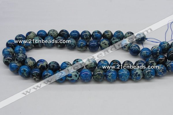 CDE46 15.5 inches 14mm round dyed sea sediment jasper beads wholesale