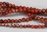 CDE490 15.5 inches 4mm round dyed sea sediment jasper beads