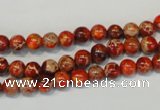 CDE491 15.5 inches 6mm round dyed sea sediment jasper beads