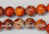 CDE494 15.5 inches 12mm round dyed sea sediment jasper beads