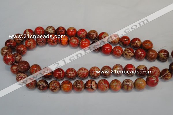 CDE495 15.5 inches 14mm round dyed sea sediment jasper beads