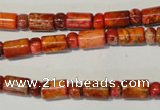 CDE505 3*6mm rondelle & 6*9mm tube dyed sea sediment jasper beads