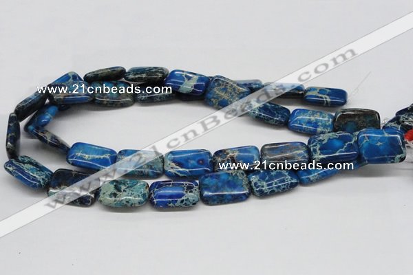 CDE56 15.5 inches 18*25mm rectangle dyed sea sediment jasper beads