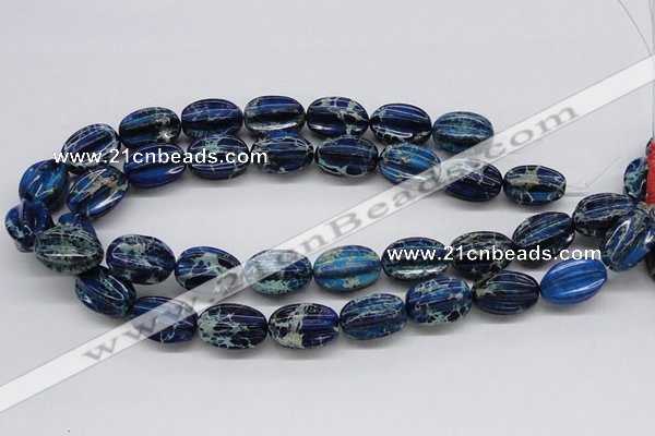 CDE61 15.5 inches 16*23mm star fruit shaped dyed sea sediment jasper beads