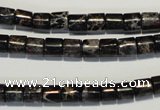 CDE670 15.5 inches 6*6mm tube dyed sea sediment jasper beads