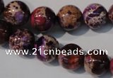 CDE697 15.5 inches 12mm round dyed sea sediment jasper beads