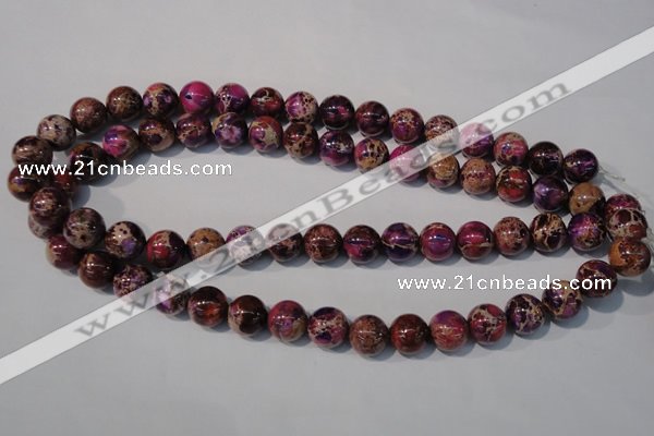 CDE697 15.5 inches 12mm round dyed sea sediment jasper beads