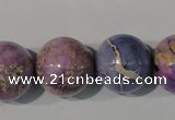 CDE698 15.5 inches 18mm round dyed sea sediment jasper beads