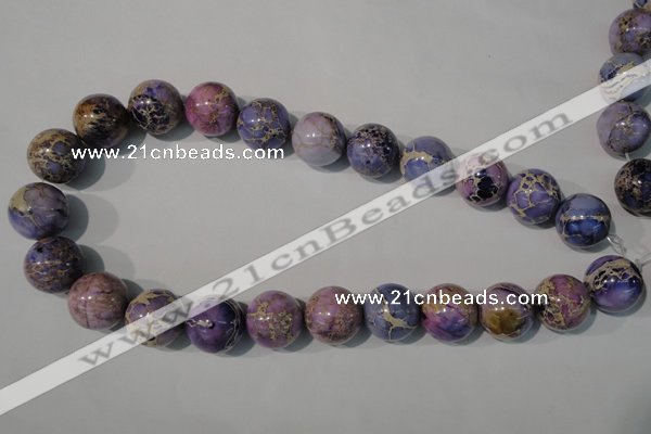 CDE698 15.5 inches 18mm round dyed sea sediment jasper beads