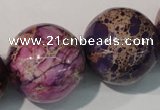 CDE699 15.5 inches 24mm round dyed sea sediment jasper beads