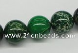 CDE71 15.5 inches 16mm round dyed sea sediment jasper beads