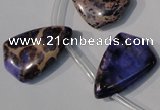 CDE724 Top-drilled 16*24mm flat teardrop dyed sea sediment jasper beads