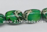 CDE74 15.5 inches 15*20mm nuggets dyed sea sediment jasper beads