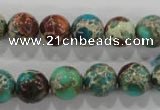 CDE804 15.5 inches 11mm round dyed sea sediment jasper beads wholesale