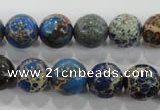 CDE814 15.5 inches 10mm round dyed sea sediment jasper beads wholesale