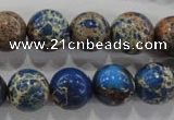 CDE815 15.5 inches 12mm round dyed sea sediment jasper beads wholesale