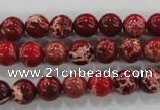 CDE822 15.5 inches 8mm round dyed sea sediment jasper beads wholesale