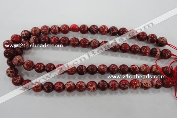 CDE823 15.5 inches 10mm round dyed sea sediment jasper beads wholesale