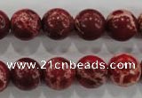 CDE824 15.5 inches 12mm round dyed sea sediment jasper beads wholesale