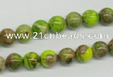 CDE83 15.5 inches 8mm round dyed sea sediment jasper beads