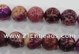 CDE833 15.5 inches 10mm round dyed sea sediment jasper beads wholesale